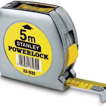 Stanley Powerlock Μετροταινία με Αυτόματη Επαναφορά 19mm x 5m