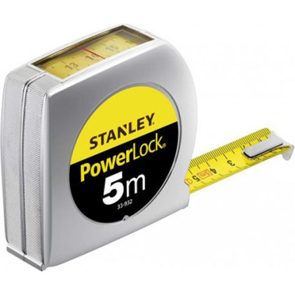 Stanley Powerlock Μετροταινία με Αυτόματη Επαναφορά 19mm x 5m