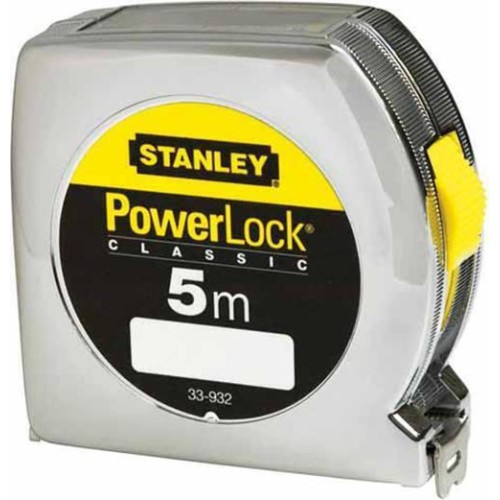 Stanley Powerlock Μετροταινία με Αυτόματη Επαναφορά 19mm x 5m