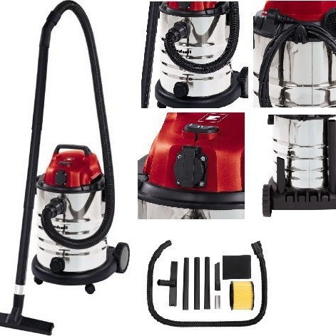 Einhell Σκούπα Υγρών / Στερεών 1500W με Ανοξείδωτο Κάδο 30lt