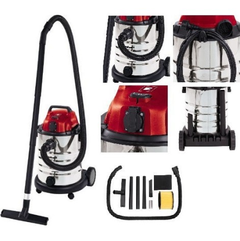 Einhell Σκούπα Υγρών / Στερεών 1500W με Ανοξείδωτο Κάδο 30lt