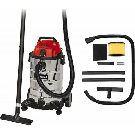 Einhell Σκούπα Υγρών / Στερεών 1500W με Ανοξείδωτο Κάδο 30lt