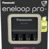 Panasonic Eneloop Pro Smart Plus BQ-CC55 Φορτιστής 4 Μπαταριών Ni-MH Μεγέθους AA/AAA Σετ με 4x AA 2500mAh