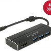 DeLock USB-C Docking Station με HDMI 4K Μαύρο (63931)