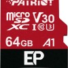 Patriot EP Series microSDXC 64GB Class 10 U3 V30 A1 UHS-I με αντάπτορα