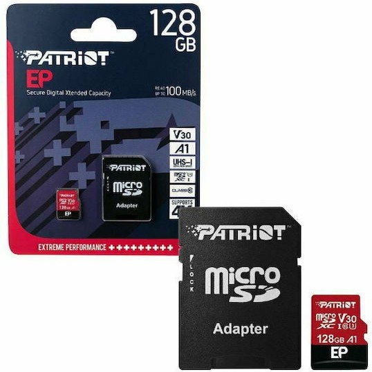 Patriot EP Series microSDXC 128GB Class 10 U3 V30 A1 UHS-I
