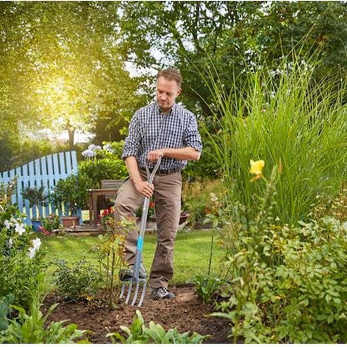 Gardena NatureLine Πηρούνα Κήπου με Κοντάρι 4 Δοντιών