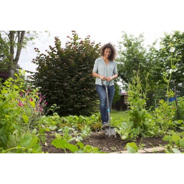 Gardena Φτυάρι Ίσιο με Κοντάρι 113cm και Πλαστική Λαβή