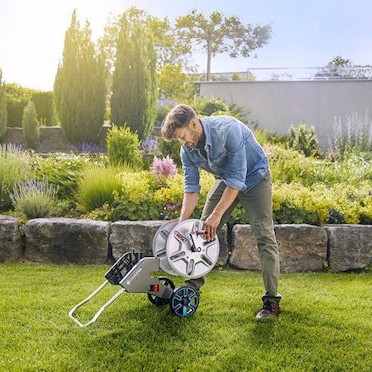 Gardena Cleverroll Μ Τροχήλατη Ανέμη Ποτίσματος για Λάστιχο έως 60m Metal