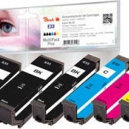 Peach E33 Πακέτο Συμβατών Μελανιών Εκτυπωτή InkJet Epson E33 Πολλαπλό (Color)