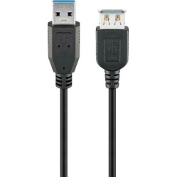 Goobay USB 3.0 Cable USB-A male - USB-A female Μαύρο 3m (93999)