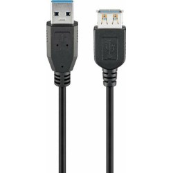 Goobay USB 3.0 Cable USB-A male - USB-A female Μαύρο 3m (93999)