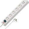 Brennenstuhl Πολύπριζο 5 Θέσεων με 2 USB-A, Διακόπτη και Καλώδιο 3m