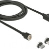 DeLock Braided / Magnetic USB to Type-C / micro USB Cable 2.4A Μαύρο 1.1m (85723)