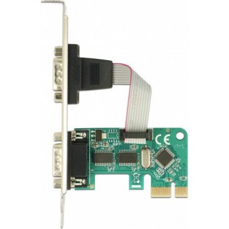 DeLock Κάρτα PCIe σε 2 θύρες RS232 DB9 Serial