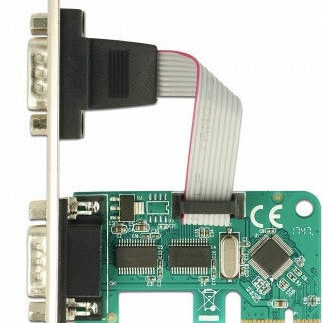 DeLock Κάρτα PCIe σε 2 θύρες RS232 DB9 Serial