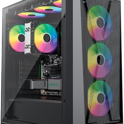 Xilence Xilent X XG151 Gaming Midi Tower Κουτί Υπολογιστή με RGB Φωτισμό Μαύρο