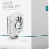 Deepcool AK400 Digital WH Ψύκτρα Επεξεργαστή για Socket AM4/AM5/1200/115x/1700 με ARGB Φωτισμό Λευκή