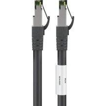 Goobay S/FTP Cat.8.1 Καλώδιο Δικτύου Ethernet 0.25m Μαύρο 1τμχ