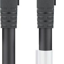 Goobay S/FTP Cat.8.1 Καλώδιο Δικτύου Ethernet 0.25m Μαύρο 1τμχ