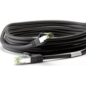 Goobay S/FTP Cat.8.1 Καλώδιο Δικτύου Ethernet 0.25m Μαύρο 1τμχ