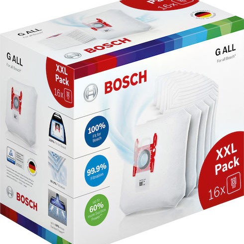 Bosch Σακούλες Σκούπας 16τμχ Συμβατή με Σκούπα Bosch