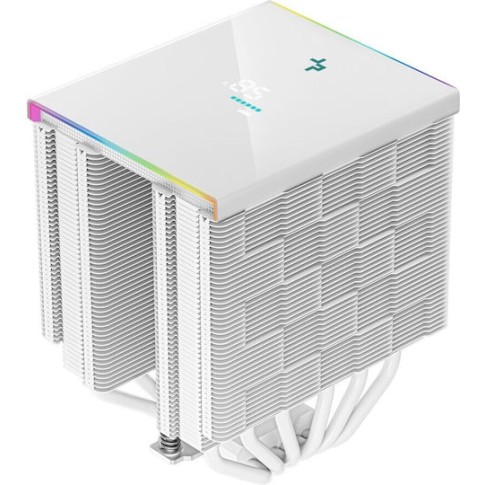 Deepcool AK620 Digital Ψύκτρα Επεξεργαστή Διπλού Ανεμιστήρα για Socket AM4/AM5/1200/115x/1700 με ARGB Φωτισμό Λευκή