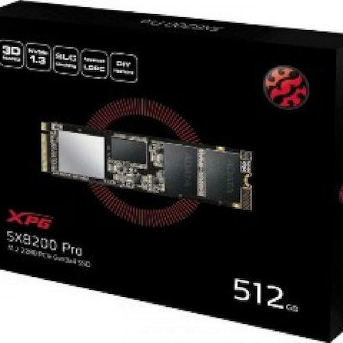 Adata XPG SX8200 Pro SSD 512GB M.2 NVMe PCI Express 3.0 ASX8200PNP-512GT-C
