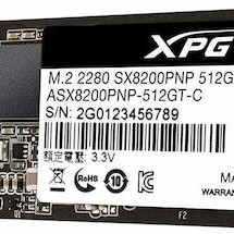 Adata XPG SX8200 Pro SSD 512GB M.2 NVMe PCI Express 3.0 ASX8200PNP-512GT-C
