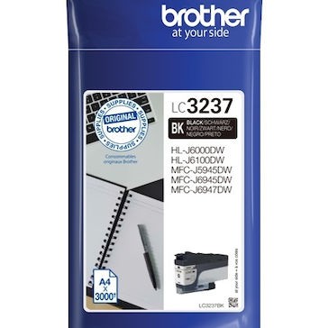 Brother LC-3237 Γνήσιο Μελάνι Εκτυπωτή InkJet Μαύρο (LC-3237BK)