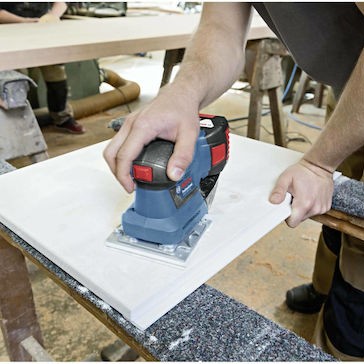 Bosch GSS 18V-10 Professional Παλμικό Τριβείο 18V Solo με Ρύθμιση Ταχύτητας και με Σύστημα Αναρρόφησης