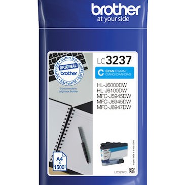 Brother LC-3237 Γνήσιο Μελάνι Εκτυπωτή InkJet Κυανό (LC-3237C)