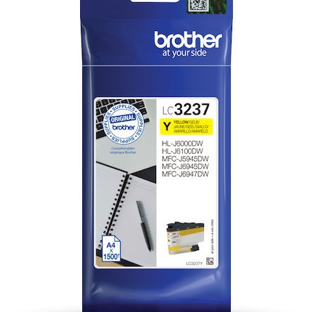 Brother LC-3237 Γνήσιο Μελάνι Εκτυπωτή InkJet Κίτρινο (LC-3237Y)