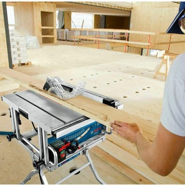 Bosch GTS 10 J Δισκοπρίονο Πάγκου με Ισχύ 1800W, Δίσκο Κοπής Διαμέτρου 254mm & Ταχύτητα Κοπής 3650rpm