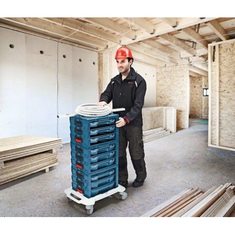 Bosch Καρότσι Μεταφοράς L-Boxx Roller Professional για Φορτίο Βάρους έως 100kg σε Λευκό Χρώμα