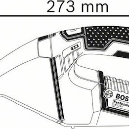Bosch GAS 12V Professional Επαναφορτιζόμενο Σκουπάκι Χειρός 12V Χωρίς Φορτιστή και Μπαταρία Μπλε