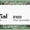 Crucial E100 Gen4 SSD 480GB M.2 NVMe PCI Express 4.0