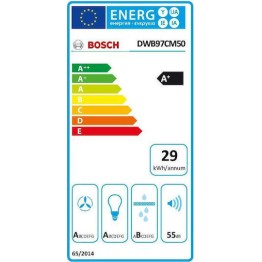 Bosch Απορροφητήρας Καμινάδα 90cm Inox