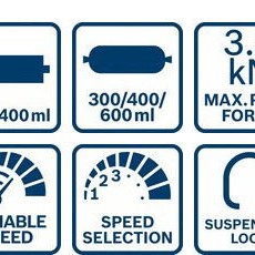 Bosch GCG 18V-600 Ηλεκτρικό Πιστόλι Σιλικόνης Μπαταρίας 18V Solo (χωρίς Μπαταρία και Φορτιστή)