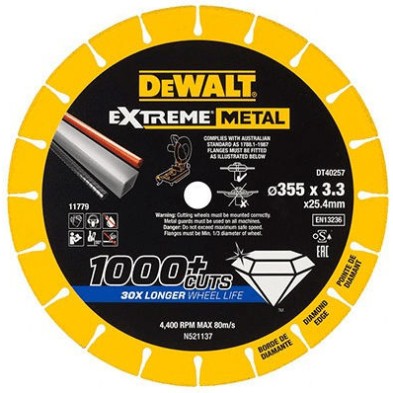 Dewalt Δίσκος Κοπής Μετάλλου με 10 Δόντια 125mm DT40252