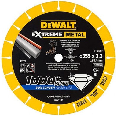 Dewalt Δίσκος Κοπής Μετάλλου με 10 Δόντια 125mm DT40252