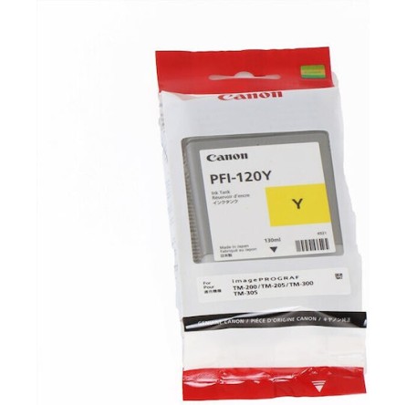 Canon PFI-120 Γνήσιο Μελάνι Εκτυπωτή InkJet Κίτρινο (2888C001)