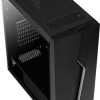 Aerocool Bolt Gaming Midi Tower Κουτί Υπολογιστή με Πλαϊνό Παράθυρο και RGB Φωτισμό Μαύρο