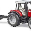 Bruder Massey Ferguson & Frontloader and Timber Trailer Τρακτέρ