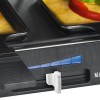 Clatronic Επιτραπέζια Ηλεκτρική Ψησταριά Raclette Αλουμινίου Λείας και Αυλακωτής Πλάκας 1400W Ανοξείδωτη 46x23εκ.