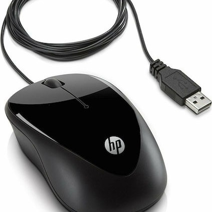 HP 1000 Ενσύρματο Ποντίκι Μαύρο