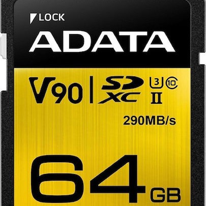 Adata Premier One SDXC 64GB Class 10 U3 V90 UHS-II