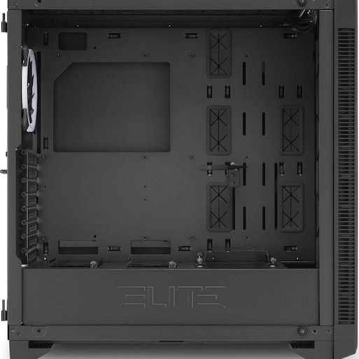 Sharkoon Elite Shark CA200M Gaming Midi Tower Κουτί Υπολογιστή με Πλαϊνό Παράθυρο και RGB Φωτισμό Μαύρο