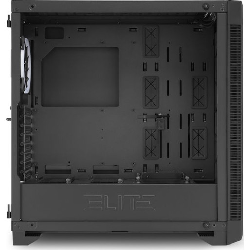 Sharkoon Elite Shark CA200G Gaming Midi Tower Κουτί Υπολογιστή με Πλαϊνό Παράθυρο και RGB Φωτισμό Μαύρο
