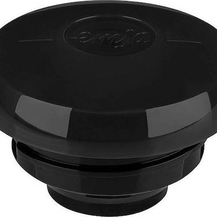 Emsa Samba Vacuum Jug Quick Press Κανάτα Θερμός Πλαστικό 1lt Μαύρο με Λαβή